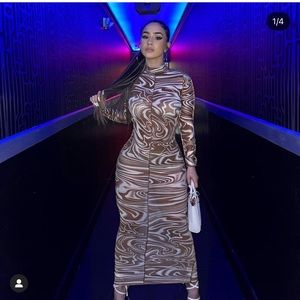 Swirl fashion nova dress